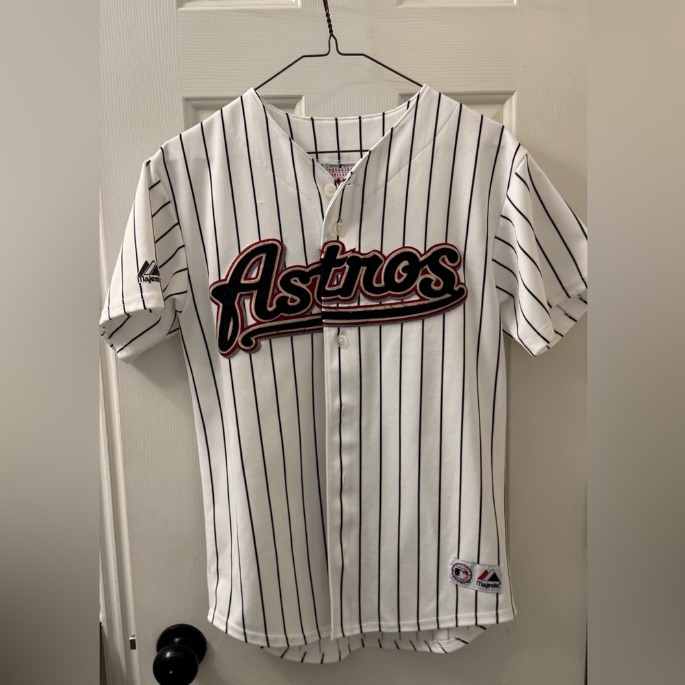VTG Majestic Houston Astros Jersey White Craig Biggio